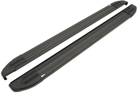 TURTLE Marchepied brillant compatible avec Ford Custom 2012-2023 / Version longue | NOIR