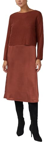 s.Oliver Black Label Damen 2173598 Kleid mit Satinrock