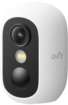 eufy Security eufyCam C35 Telecamere Wireless per Int/Est, Montaggio Magnetico, Vista Notturna a Colori, Memoria Locale, Nessun Costo Mensile, IP67, Riconoscimento Viso, Supporto Pannello FV, Bianco | Senza Fili, Montaggio Magnetico, Vista Notturna a Colori, IP67, Supporto Pannello FV, Nessun Costo Mensile, Memoria Locale.