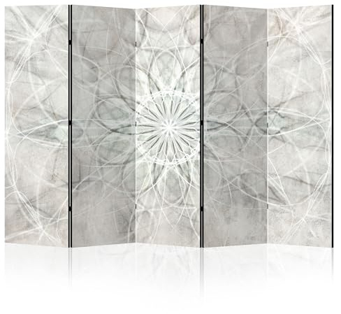 LUMASOUL Paravent Raumteiler Innen beidseitig Bedruckt 225x172 cm Mandala 11