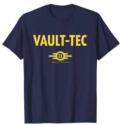 Fallout TV Series Vault-Tec 33 Logo Easy Costume Video Game T-Shirt