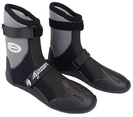 Ascan – titan (neoprenbåt – 7 mm neopren) – surfskor neoprenskor, Neopren svart, 39 EU