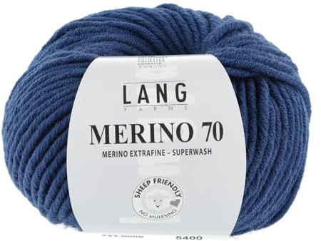 Lang Yarns Merino 70 - 0006 blau