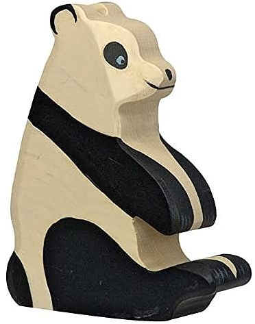 Holztiger Pandabär, sitzend, 80191