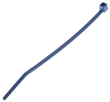 PANDUIT Cable Tie, 8.0L (203 mm), Intermediate, Metal Detectable Polypropylene, Dark Blue, 100pc