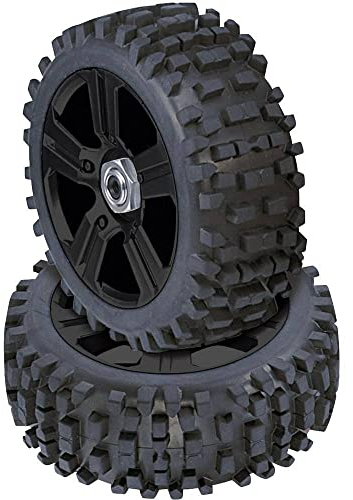Reely 1:8 Buggy Kompletträder Stollen 5-Speichen Schwarz 4 St.