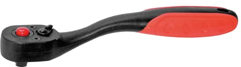 SW-Stahl 05799L Umschaltknarre 1/4 Zoll - Ratsche Feinverzahnt 72 Zähne | Werkzeug Ratsche mit 150 mm Länge, Einsatzarretierung und 2-Komponenten-Griff für Rechts- und Linkslauf, Kunststoff