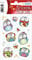 HERMA 3712 Aufkleber Eulen klein groß, 9 Stück, Wackelaugen Tiere Sticker mit lustigen Eule Vogel Motiv, Kinder Etiketten für Fotoalbum Weihnachten Winter Tagebuch Scrapbooking Geburtstag Deko Basteln