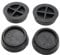 First4spares Universal Black Anti Vibration Non Slip Feet For Washing Machines/Tumble Dryers Shock Absorbers Pack Of 4