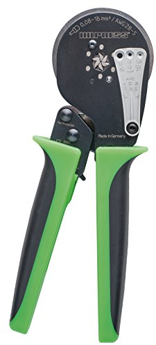 Pinza crimpatrice Ader enhuelsen Pinza a compressione pinza 6/, 0,08 – 16,0 mm² strumento adatto anche per mancini per boccole con e senza colletto in tessuto