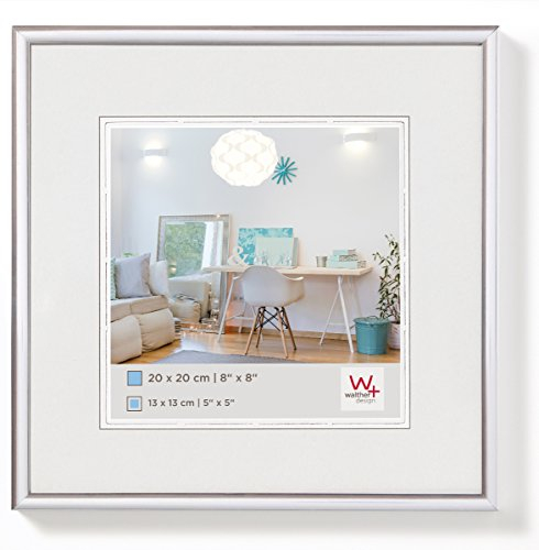 walther design Marco de fotos plata 15 x 15 cm Marco de plástico New Lifestyle KV150S