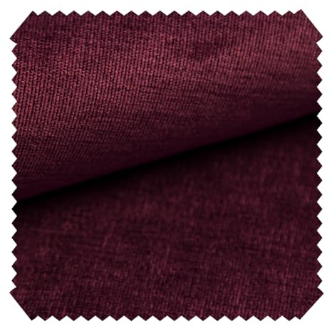 novely® ISSUM - Samtweicher Chenille-Möbelstoff - Sehr Robuster Polsterstoff - Pflegeleichte Meterware 1lfm | Farbe: 19 Aubergine