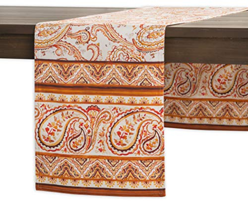 Maison d' Hermine Palatial Paisley Tischläufer aus 100% Baumwolle für Partys | Abendessen | Feiertage | Küche | Thanksgiving/Weihnachten (50 cm x 150 cm)
