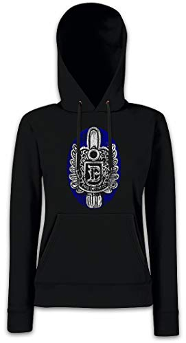 Urban Backwoods Salvatore Ring Damen Kapuzenpullover Hoodie Schwarz Größe XL