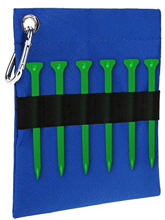 Fishlor Golf Tee Pouch, Tee Ball Aufbewahrungstasche Golf Tee Bag mit Reißverschluss, für Golfenthusiasten im Freien