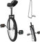 RZiioo 16/18/20/24Wheel Trainer Einrad Höhe Höhenverstellbar Skidproof Mountain Tire Balance Radsportübung, mit Einradständer, Rad Einrad,Schwarz,20inch