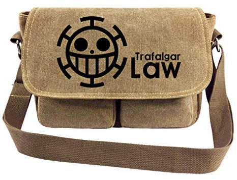 WANHONGYUE One Piece Anime Kleine Umhängetaschen Leinwand Kuriertasche Mini Schultertasche Messenger Bag Geldbörse 1