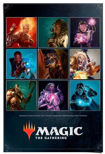 REINDERS Poster, Magic - The Gathering, Kinderzimmer, Poster, Wanddeko, Room Decor, 150 gr. glänzend Bilderdruckpapier, Mehrfarbig, 91,5x61cm