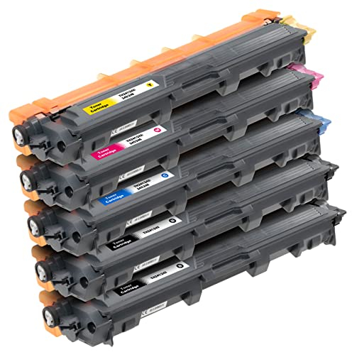 ESMONLINE 5 kompatibler Toner DC TN241 TN242 TN245 TN246 2500 Seiten für Brother Lasergeräte Tonerkartusche DCP 9020CDW 9017CDW MFC 9332CDW HL-3140CW 9022CDW MFC-9340CDW 9330CDW HL-3142CW BK C M Y