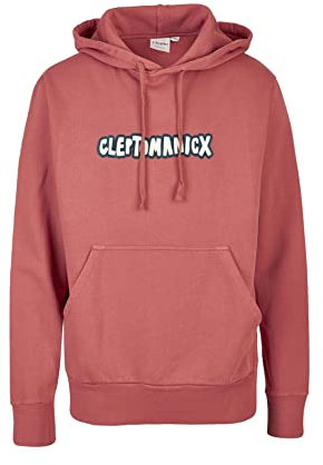 Cleptomanicx Clepto Oldschool Sweat à capuche pour homme Rose Faded Rose, Rose pâle, M