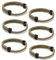 TempBeau Surferarmband Armband Männer Natuic Paracord 6Pcs Surfer Armbänder für Herren und Damen Geflochtenes Segeltau Armband