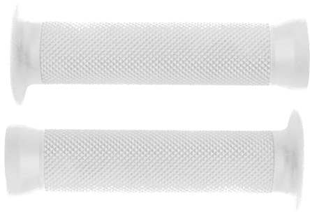 cyclingcolors Fahrradgriffe Fahrrad Griffe 130mm Lenkergriffe Grips Lenker Griff Handgriffe BMX Freestyle Dirt, weiß