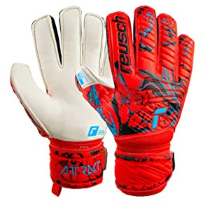 Reusch Torwarthandschuhe Erwachsene | zuverlässiger Grip & Gute Passform | hoher Komfort, für Training & Spiel, geeignet für Naturrasen & Kunstrasen, Größe 7-11, Attrakt Grip