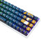 Ussixchare ASA Profile Pudding Keycaps 60% PBT Key Cap Set for Mx Switch for 60% 65% TKL Keyboards (Black Warrior-ASA)