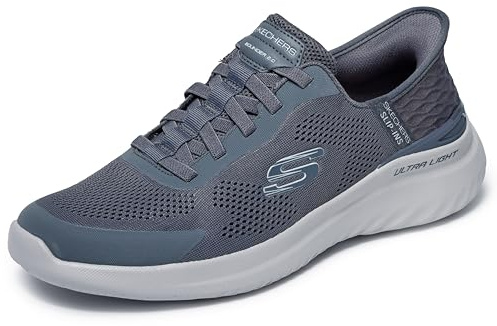 Skechers Herren Bounder 2.0 Emerged Slip-In Sneaker, Dunkelgrau, 10.5 Wide