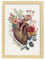 Nacnic poster anatomico di un cuore su sfondo bianco illustrazione colorata di parti del corpo umano con fiori Cornice in legno chiaro A3