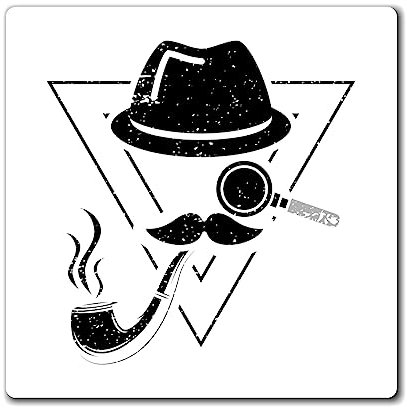 Lustige Untersuchung Reporter Inspektoren Männer Frauen Humorvolle Ermittler Illustration Gag Magnete 7,6 cm × 7,6 cm