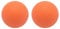 Massageball Faszienball Hart Lacrosse Ball Massage. Massagebälle für Rücken Beine Füße Hände. Triggerpunktball für Yoga myofasziale Entspannung Muskelentspannung Plantarfasziitis. 2 Stück. (Orange)