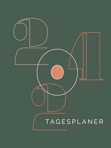 Kalender 2024 A4: Tagesplaner 1 Seite 1 Tag, Buchkalender Din A4, 12 Monate, Terminplaner mit Uhrzeit, Zusätzlich zu Feiertagen, To do, wichtigen Notizen