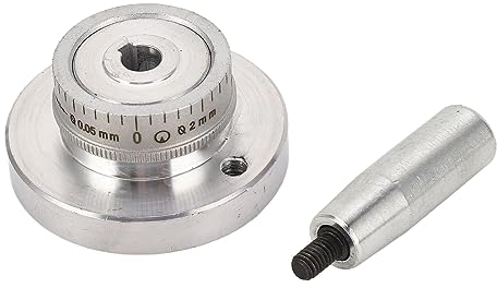 Volant de Fraisage de 58 mm, Machines Volant de Tour en Alliage D'aluminium CJ18A 0618, Accessoires de Machines Démonter Volant avec Poignée, Accessoires pour Fraiseuse, Meuleuse, Tours