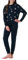 Schiesser Mädchen Schlafanzug Warme Qualitäten Frottee - Fleece Sweat Größe 140 Bis 176 Pyjamaset, Nachtblau_181981, 152 EU