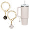 SHANFAA 26 Letter Charm Accessories for Stanley Cup 2PCS Initial Name ID Personalized Handle Charm for Stanley Tumbler (G)