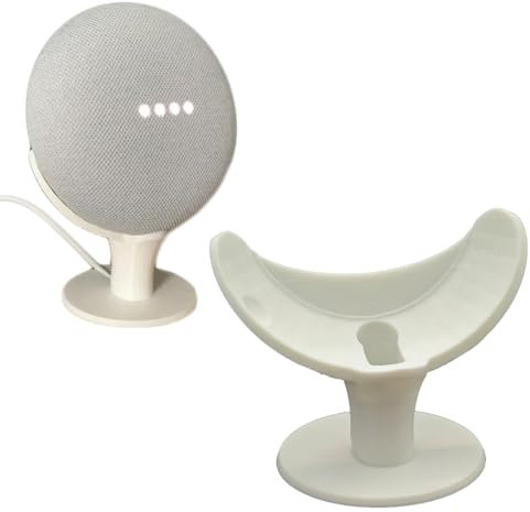 Pedestal for Google Home Mini, Speaker Desk Stand Portable Desktop Table Stand Holder for Home Mini (White)