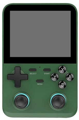 Nostalgic - Consola de juegos de mano, pantalla HD de 3.5 pulgadas, 64 G integrada, más de 10000 juegos, sistema Linux de código abierto, batería de 3500 mAh, portátil, retro, para niños y adultos