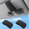 Sunglasses Holders for Car Visor,Car Magnetic Glasses Holder Leather Sunglasses Clip and Ticket Card Clip Suitable for Car Interior Visor and Different Size Eyeglasses. (Black/2)
