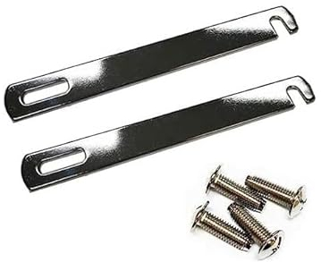 Just Accessories Divan Bed Base Link Bars with Adjustable Fittings, Silver, Joiner Plate with M8 Screws 98mm-200mm (6, 200mm)