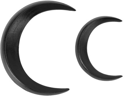 Ensemble de Fourchettes Cheveux en Bois en Forme de Croissant de Lune 2 Tailles l gantes pour Coiffure Naturelle et Styling Facile Accessoires Capillaires Doux et Durables 2 Pi ces