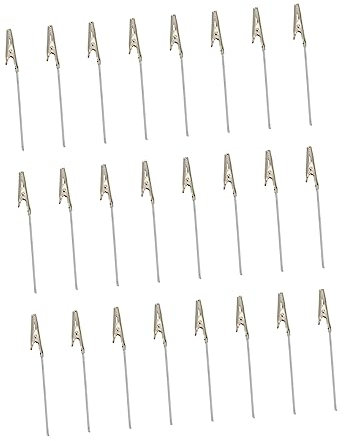 LALAFINA 100pièces Pinces Crocodiles Métal Pour Cartes Et Photos Pinces Fixes Pour Images Et Mémos Pour Rangement Bricolage