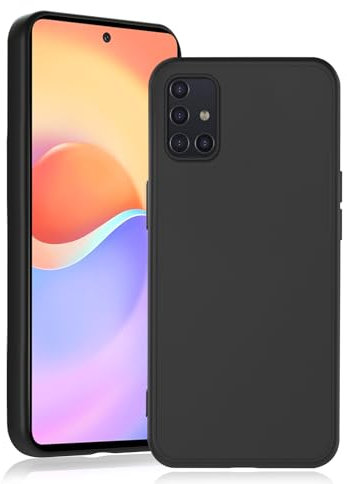 Agedate Hülle für Samsung Galaxy A51 Handyhülle, Ultra Dünn Schutzhülle Kompatibel mit Samsung A51, Weiches Silikon Anti-Öl, Slim Stoßfeste Kratzfest Case, Vollständiger Kameraschutz