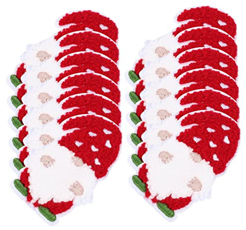 STOBOK 36stücke Weihnachts-patches Zum Aufbügeln Bunte Gestickte Applikationen Für Kleidung Taschen Hüte Und -projekte Für Kreative Bastelideen Und Festliche Dekoration