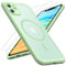 TOCOL für iPhone 11 Hülle für Magsafe, Vollständiger Kameraschutz Stoßfest Kratzfest Transluzente Rückseite Magnetisch Handyhülle für iPhone 11 Case, Grün