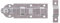 Alberts 840433 Fensterriegel, Silber