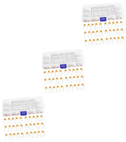 Hemobllo 3 Sets Elektronik Keramik Kondensator 100nf Hohe Verlustleistung Verschiedene Farben Für Video Projekt