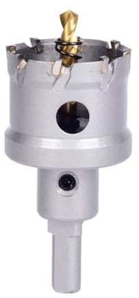 1pc TCT Scie Cloche Carbure De Tungstène À Pointe De Foret De Noyau De Cobalt Outils De Coupe Pour Acier Inoxydable Plaque Fer Métal, 24mm