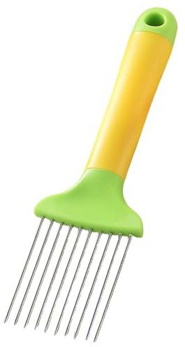 Cortadora de cebolla, cortadora de tomate - Versátil recipiente para cebollas con mango largo,Herramienta de cocina de seguridad para picadora de cocina, soporte para frutas y verduras para cortar