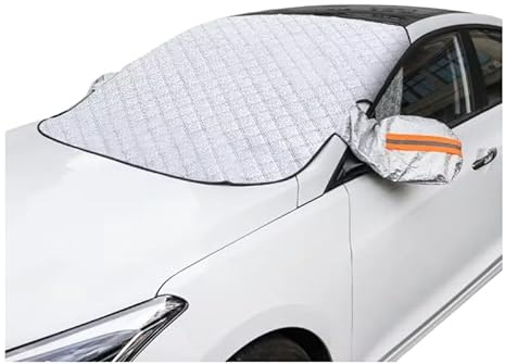 YIBAJIO Auto Frontscheibenabdeckung, für Audi A1 2016-2023 Abarth Magnetische Winter Auto Windschutzscheibe Abdeckung Faltbar Frostschutz Eisschutzfolien,A